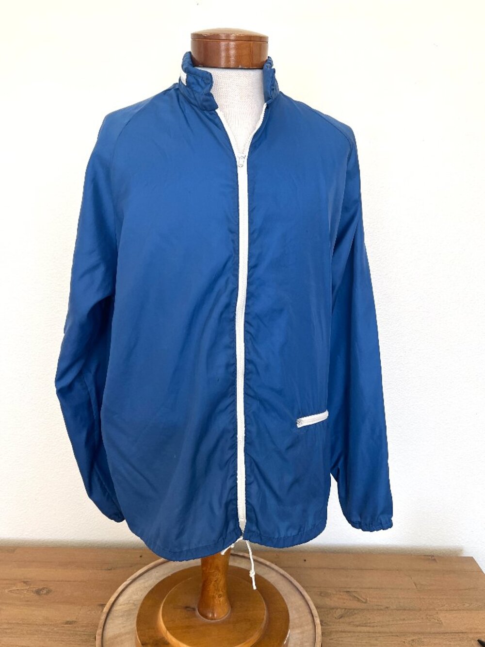 70's Windbreaker Jacket - Rainbow Sportswear - Hidden Hood - Unisex - Size Large